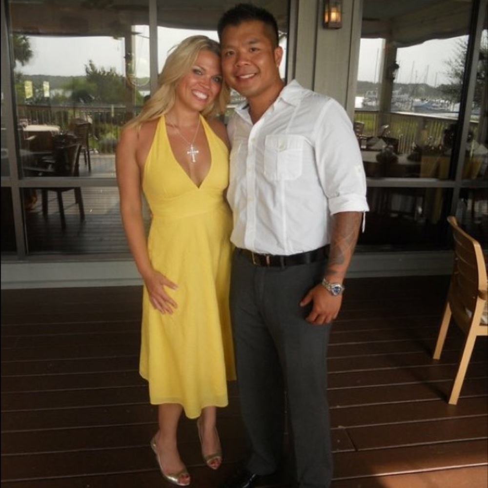 Yellow casual or special occasion dress